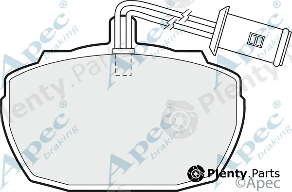 Apec PAD71 — Brake Pad Set, disc brake Apec