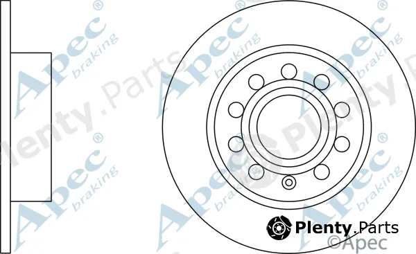 Apec DSK2221 — Brake Disc Apec