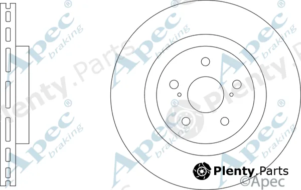 Apec DSK3410 — Brake Disc Apec