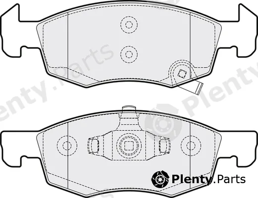 Apec PD3383 — Brake Pad Set, disc brake Apec Blue