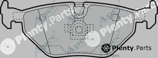 Apec PAD1045 — Brake Pad Set, disc brake Apec