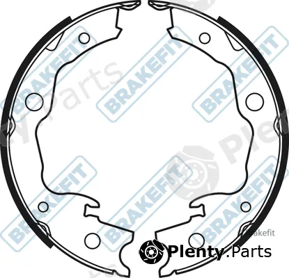 Apec BSH1061 — Brake Shoe Set, parking brake Brake Fit