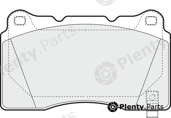 Apec PD3496 — Brake Pad Set, disc brake Apec Blue
