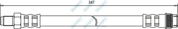 Apec BHO4002 — Brake Hose Brake Fit