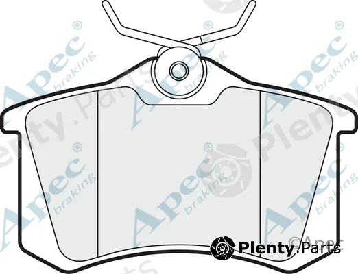 Apec PAD1020 — Brake Pad Set, disc brake Apec