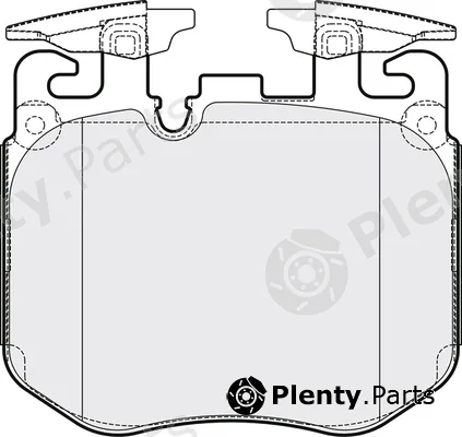 Apec PD3875 — Brake Pad Set, disc brake Apec Blue