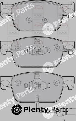 Apec PAD2150B — Brake Pad Set, disc brake Apec Black