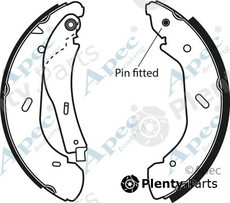Apec SHU632 — Brake Shoe Set Apec