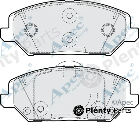 Apec PAD2236 — Brake Pad Set, disc brake Apec