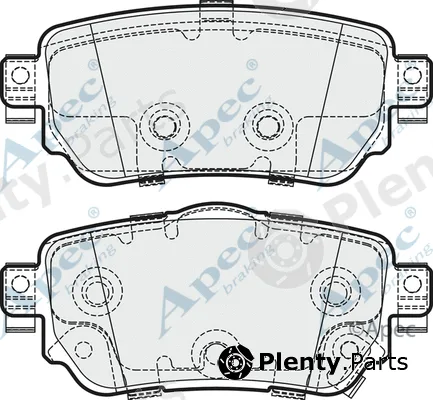 Apec PAD2013 — Brake Pad Set, disc brake Apec