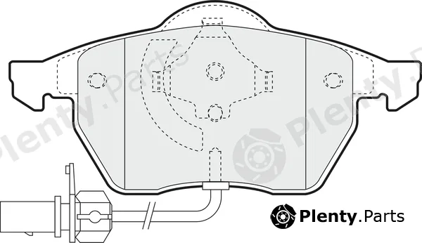 Apec PD3016 — Brake Pad Set, disc brake Apec Blue