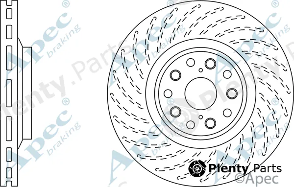 Apec DSK2827 — Brake Disc Apec