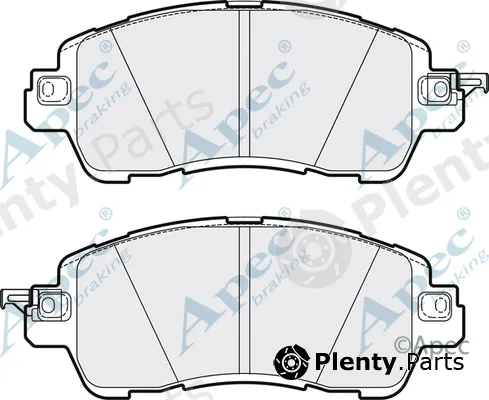 Apec PAD2082 — Brake Pad Set, disc brake Apec