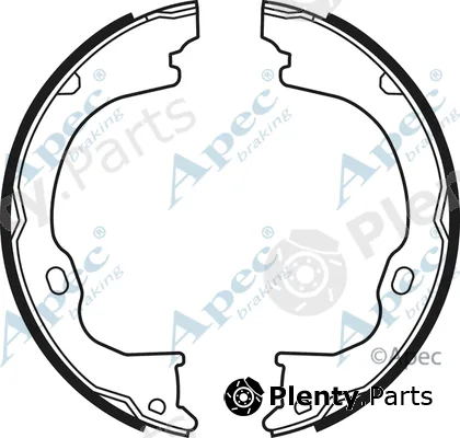 Apec SHU760 — Brake Shoe Set, parking brake Apec