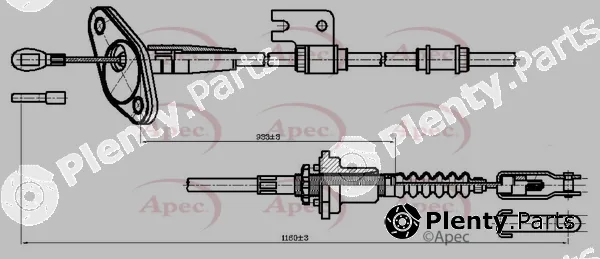 Apec CAB5011 — Cable Pull, clutch control Apec