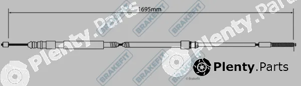 Apec BBC3024 — Cable Pull, parking brake Brake Fit