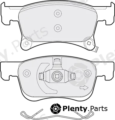 Apec PD3752 — Brake Pad Set, disc brake Apec Blue