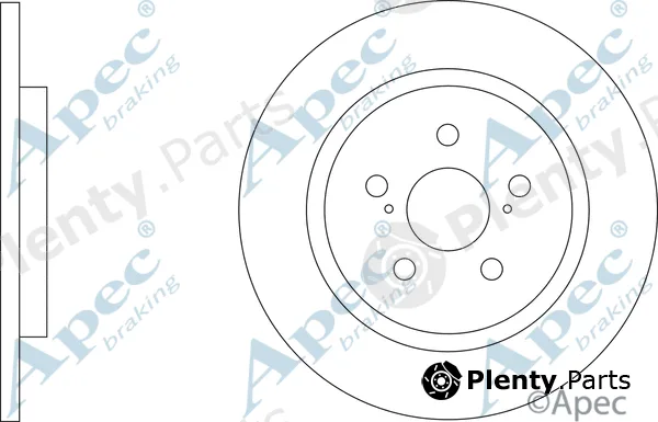 Apec DSK2987 — Brake Disc Apec