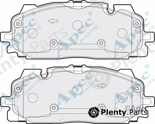 Apec PAD2162 — Brake Pad Set, disc brake Apec