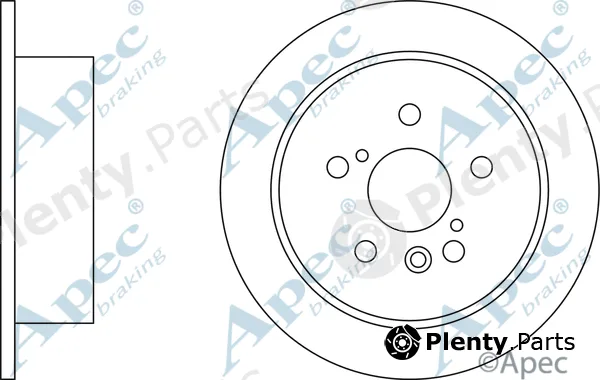 Apec DSK2581 — Brake Disc Apec