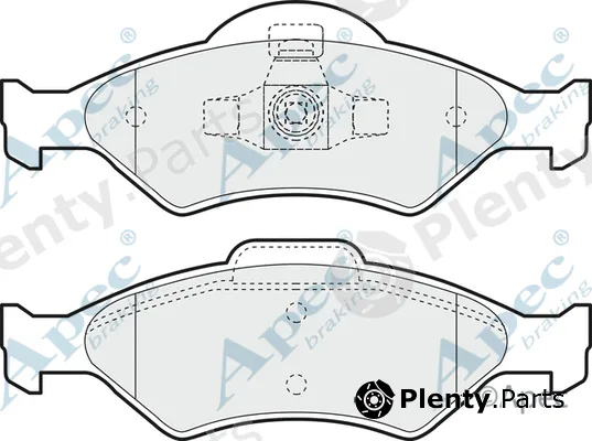Apec PAD1125 — Brake Pad Set, disc brake Apec