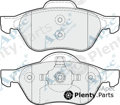 Apec PAD1649 — Brake Pad Set, disc brake Apec