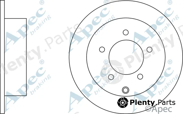 Apec DSK2640 — Brake Disc Apec