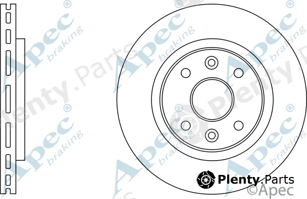 Apec DSK157 — Brake Disc Apec
