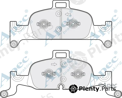 Apec PAD2133B — Brake Pad Set, disc brake Apec Black