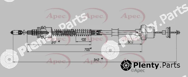 Apec CAB5023 — Cable Pull, clutch control Apec