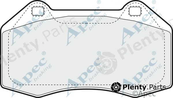 Apec PAD1416 — Brake Pad Set, disc brake Apec
