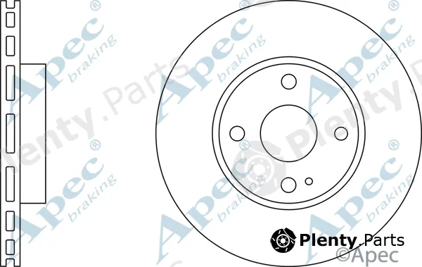 Apec DSK3307 — Brake Disc Apec