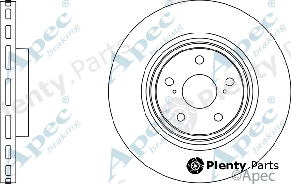 Apec DSK2887 — Brake Disc Apec