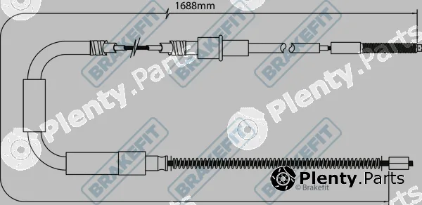 Apec BBC3522 — Cable Pull, parking brake Brake Fit