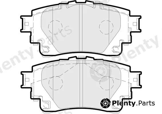 Apec PD3934 — Brake Pad Set, disc brake Apec Blue