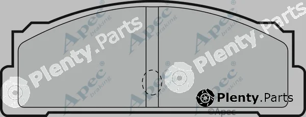 Apec PAD129 — Brake Pad Set, disc brake Apec