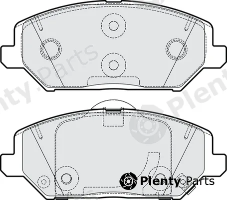 Apec PD3914 — Brake Pad Set, disc brake Apec Blue