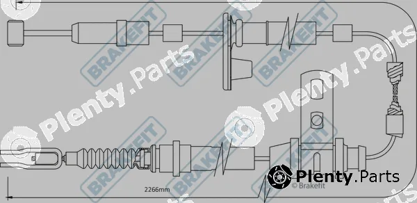 Apec BBC3389 — Cable Pull, parking brake Brake Fit