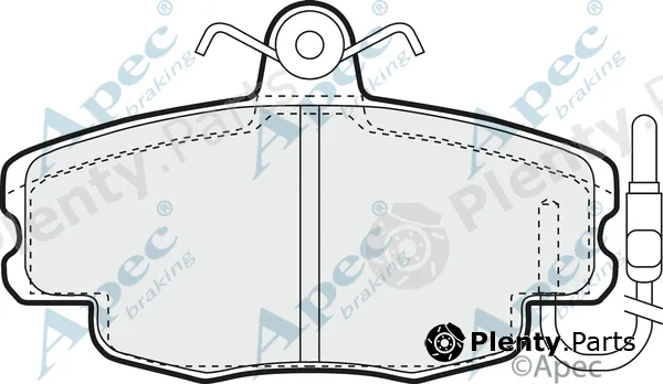 Apec PAD625 — Brake Pad Set, disc brake Apec