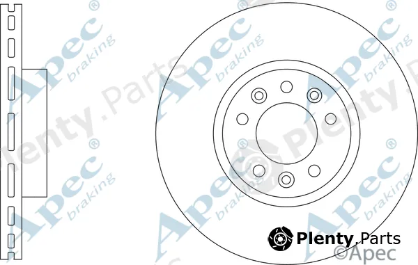 Apec DSK3341 — Brake Disc Apec
