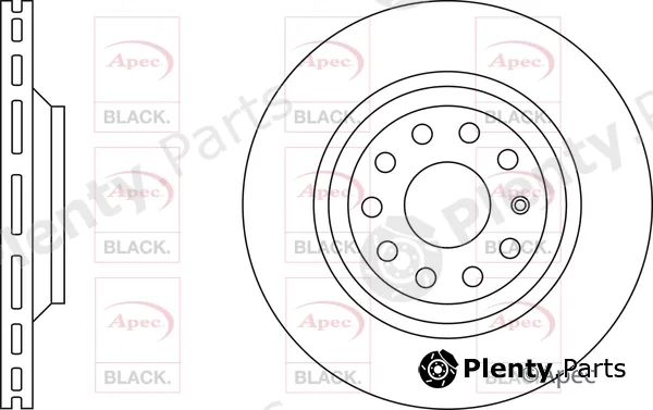 Apec DSK2460B — Brake Disc Apec Black