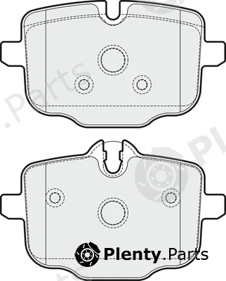 Apec PD3705 — Brake Pad Set, disc brake Apec Blue