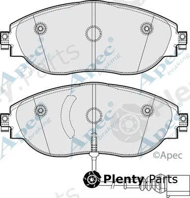 Apec PAD2304 — Brake Pad Set, disc brake Apec