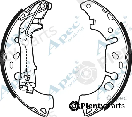 Apec SHU698 — Brake Shoe Set Apec