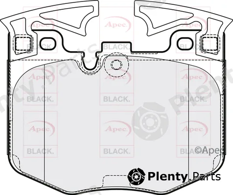 Apec PAD2147B — Brake Pad Set, disc brake Apec Black