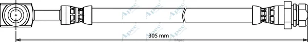 Apec HOS4193 — Brake Hose Apec