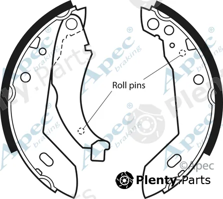 Apec SHU351 — Brake Shoe Set Apec