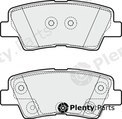 Apec PD3374 — Brake Pad Set, disc brake Apec Blue
