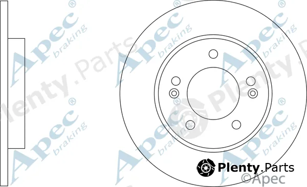 Apec DSK3372 — Brake Disc Apec