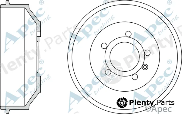 Apec DRM9945 — Brake Drum Apec